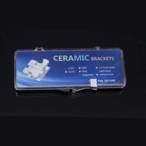 20Boxes Dental Orthodontic Ceramic Brackets Braces Roth MBT 018 022 345 Hooks - Picture 1 of 11