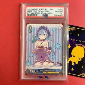 PSA 10 Weiss Schwarz Re:ZERO RZ/S46-P06 PR Promo Rem " Happy Birthday " Gem Mint - Picture 1 of 7
