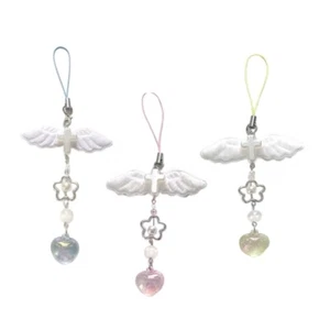 Phone Pendant Phone Case String Heart Wing Bag Charm Fashionable Straps for Key - Zdjęcie 1 z 11