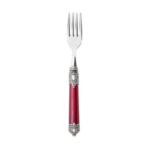 Forchetta frutta set 6pz rinasciment manico bordeaux ghiera anticata CasaBugatti - Foto 1 di 1