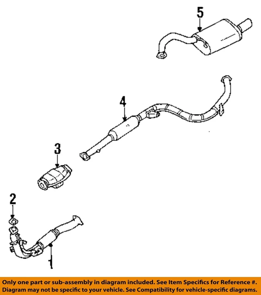 Junta de escape catalítica MB687002 MITSUBISHI OEM 95-99 Eclipse 2,0 L-L4 Foto 1 de 1