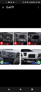 For Honda Civic 2012-2015 Apple CarPlay Android 12 Car Stereo Radio GPS WiFi RDS - Picture 1 of 3