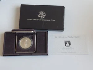 1989 S United States Congressional Commemorative Proof Silver Dollar OGP & COA - Picture 1 of 7