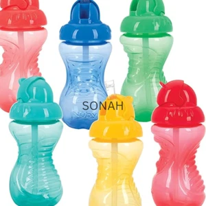 Nuby Flip-It Tasse ohne Verschütten, 10 Unzen, Einzelpackung mit 1 Tasse, Farben können variieren - Bild 1 von 3