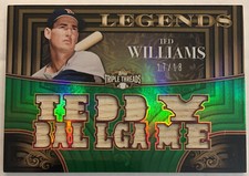 Ted WILLIAMS🔥2013 Topps Triple Threads Legend Relics Emerald #TTRL-TW 17/18 NM