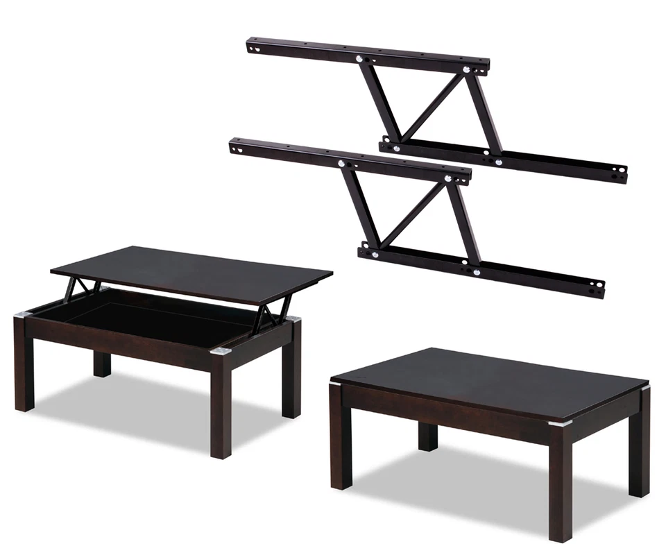 Mecanismo de mesa convertible moderno elevador herrajes bisagra de resorte negro Foto 1 de 4