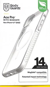 BodyGuardz Ace Pro with MagSafe Case - iPhone 14Plus/15 Plus - Clear - Picture 1 of 3