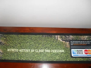 RUGBY WORLD CUP 2011 BAR RUNNER RUBBER BACKED - Picture 1 of 3