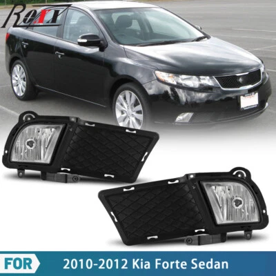 For 2010 2011 2012 Kia Forte Sedan Fog Lights Front Bumper Lamps Wiring Kits - Image 1 of 4