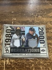 2008 SP Legendary Cuts Generations Dual Memorabilia Prince Fielder Tony Gwynn