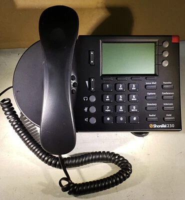 ShoreTel IP230 VoIP Business Phone w/Stand USED - Image 1 of 4