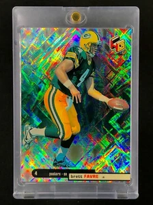 BRETT FAVRE RARE DIAMOND REFRACTOR Holo Silver Parallel Card Green Bay - PACKERS - Picture 1 of 7
