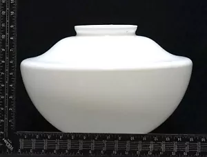 LARGE SCHOOLHOUSE MILK GLASS LAMP SHADE WITH 5 3/4 - 6 INCH FITTER - Picture 1 of 7