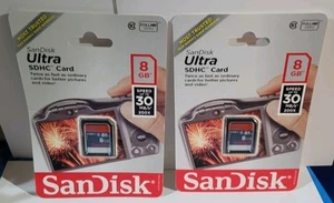 SanDisk 8 GB ULTRA SDHC™ CARD - Up To 30 MB/s New Water, Shock, and X-ray Proof - Picture 1 of 8