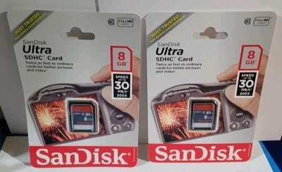SanDisk 8 GB ULTRA SDHC™ CARD - Up To 30 MB/s  New Water, Shock, and X-ray Proof - Image 1 of 4
