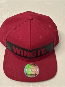 Air Jordan Mütze Herren Red Wing It Jumpman Snap Back Cap nie getragen - Bild 1 von 12