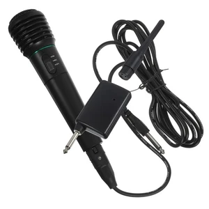 Micrófono doble de mano sistema de karaoke inalámbrico y con cable para cantar - Imagen 1 de 12