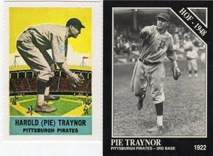 Pie Traynor Lot of 2 Dover Reprint of 1933 DeLong/ 1991 Conlon Collection - Picture 1 of 2