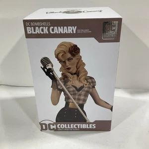 DC Bombshells Black Canary Sepia Variant Statue NIB Inner Box Original Seal - Picture 1 of 4