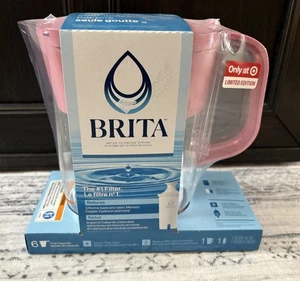 NUEVO Filtro de agua Brita pequeño 6 tazas rosa Metro libre de BPA ¡RARO! Objetivo difícil de encontrar - Imagen 1 de 3
