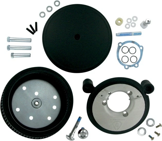 Arlen Ness Big Sucker Stage 2 Air Cleaner Kit With Cover Std Filter Black 18-820 — 第 1/1 张图片
