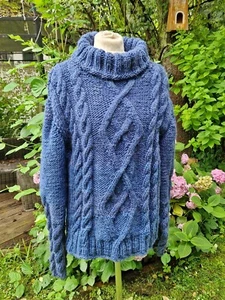Pulli mit Alpaka****Mustermix**L*Lagenlook**Unikat**Handmade - Bild 1 von 5