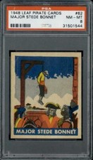 1948 Leaf Pirate Cards #62 Major Stede Bonnet PSA 8
