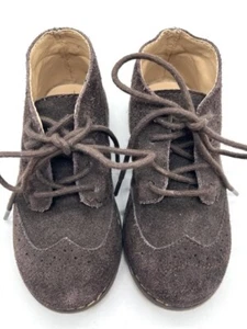 JANIE AND JACK Brown Suede Leather Chukka Boots Shoes Size 5 Toddler - Picture 1 of 11