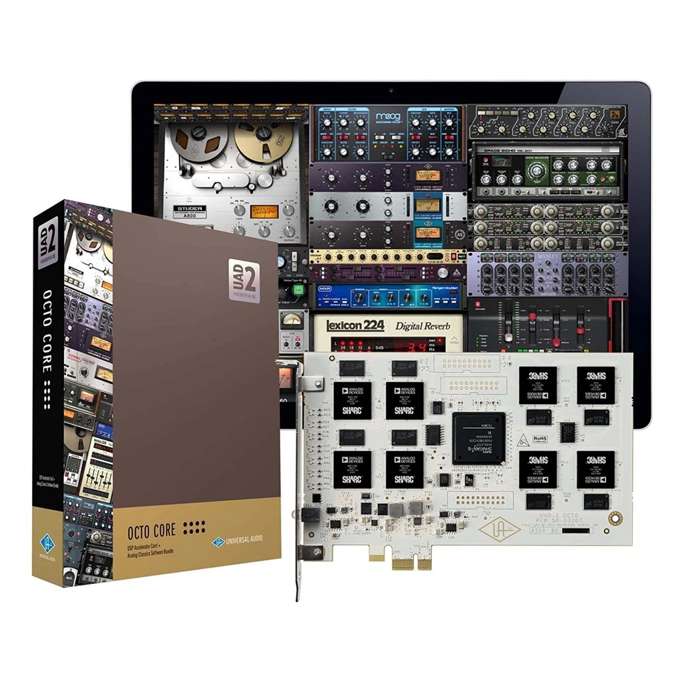 Universal Audio UAD-2 Octo PCIe DSP Card + 105 plugins included - Free shipping - Image 1 of 4