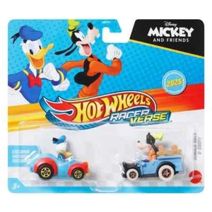 2025 Hot Wheels RacerVerse – Donald Duck & Goofy 2-Pack | Disney Mickey & Friend - Picture 1 of 3