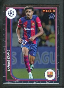 2024 LAMINE YAMAL TOPPS MERLIN UEFA CHAMPIONS LEAGUE ROOKIE RC #27 - Foto 1 di 2
