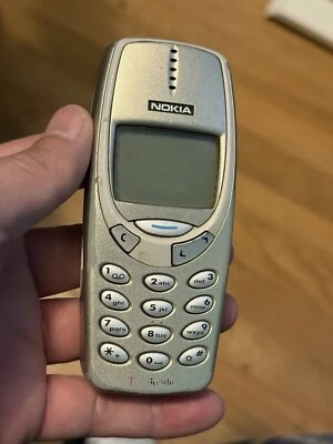 Nokia 3390b - Dorado y Gris (T-Mobile) Teléfono Raro Sin Probar, Sin Cable de Alimentación Foto 1 de 4