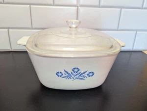  Vintage Corning Ware blaue Kornblume P-1 3/4 B 1 3/4 QT Kasserolle mit Deckel - Bild 1 von 7