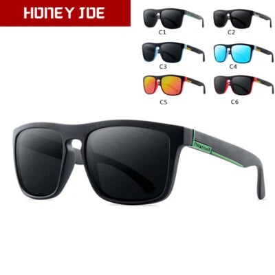 Hommes Femmes Lunettes de soleil polarisées carrées Sport Conduite Mode UV400