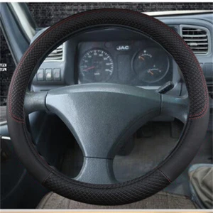 Car Semi Truck Van Steering Wheel Cover Fits 15" 16" 17" 18" 19" Maximum Grip - Foto 1 di 15
