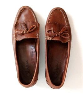 Cole Haan Men's Size 10.5 D Brown Leather Tassel Causal Dress Loafers Shoes - Picture 1 of 12