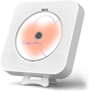 Lettore CD HiFi Ricaricabile Con Blutooth 5.0 Con telecomando AUX USB - Foto 1 di 8