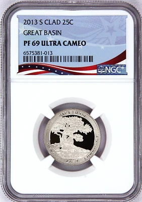 2013-S,  ATB Quarter-Great Basin, Graded PF 69 ULTRA CAMEO by NGC - Image 1 of 4