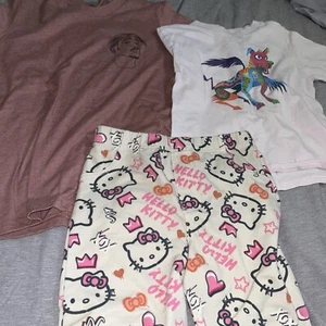 Hello Kitty Girl's Shorts Sz M 7-8 Tupac Alebrije Shirt - Picture 1 of 6