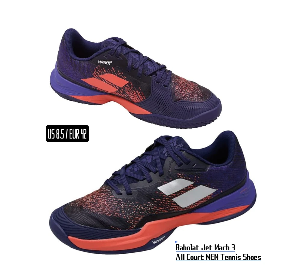 Tênis Babolat Jet Mach 3 All Court masculino fita azul EUA 8,5 EUR42 com caixa NOVO - Imagem 1 de 4