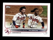 2022 Topps Mini #342 Postseason Passion Albies Swanson Atlanta Braves