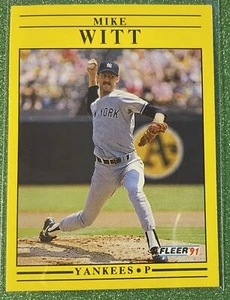1991 Fleer Mike Witt #680 (Condition? You be the judge.) - Picture 1 of 2