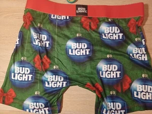 Calzoncillos boxer Bud Light Holiday Budweiser XL 40-42 NUEVOS CRAZY BOXERS - Imagen 1 de 2