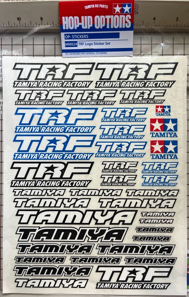 Juego de pegatinas con logotipo Tamiya RC TRF # MM024 Foto 1 de 1