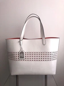 Ralph Laurent Damenhandtasche Tasche Bag Shopper Weiss White - Bild 1 von 19