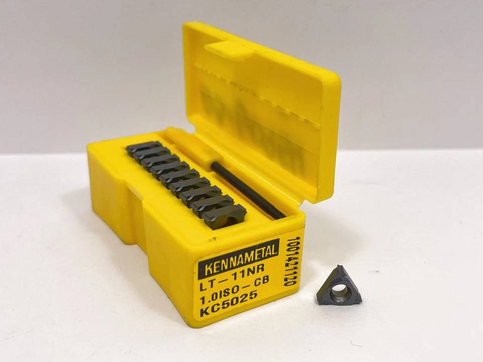 KENNAMETAL LT-11NR 1.0 ISO-CB New Carbide Inserts 1679776 Grade KC5025 10pcs - Image 1 of 2