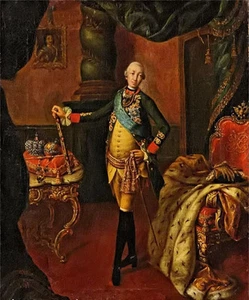 Oil painting Alexander Andreyevich Ivanov - male Portrait of Peter III in studio - Picture 1 of 1