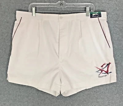 ¡NUEVO! Pantalones Cortos Tenis Vintage International by Slazenger Talla 40 Blanco Correr Nuevos con Etiquetas Foto 1 de 4