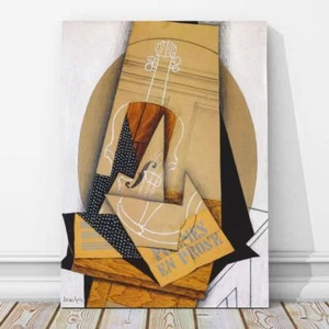 JUAN GRIS Art - Composition With Violin CANVAS PRINT 12x8" - Cubist, Cubism - Picture 1 of 1