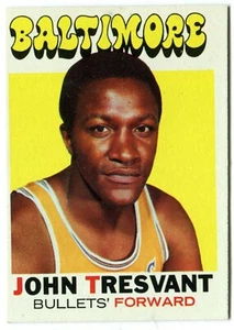1971-72 Topps #37 John Tresvant Baltimore Bullets - Bild 1 von 2
